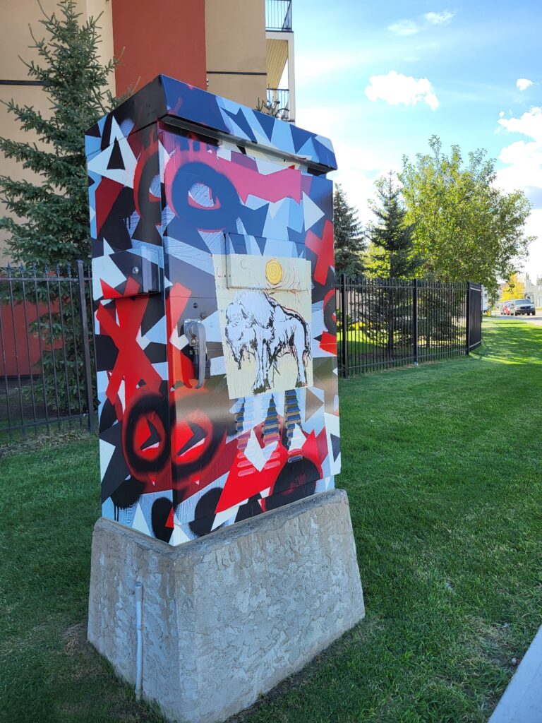 Electrical box artwork by Lonigan Gilbert