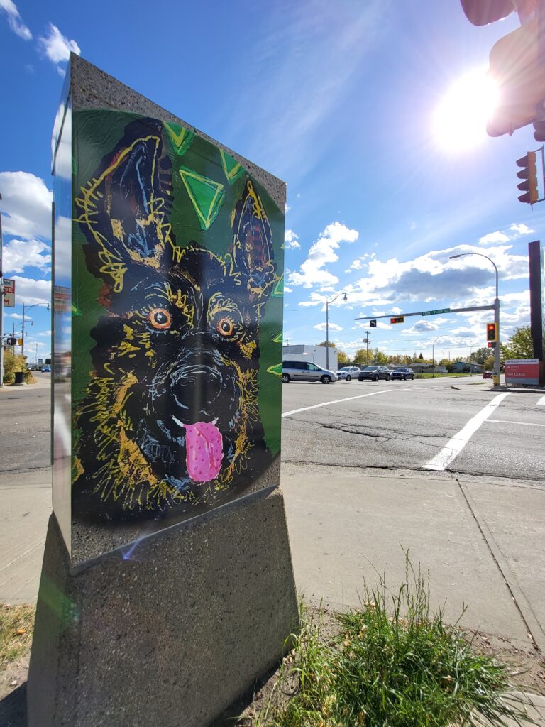 Electrical box artwork by Lonigan Gilbert