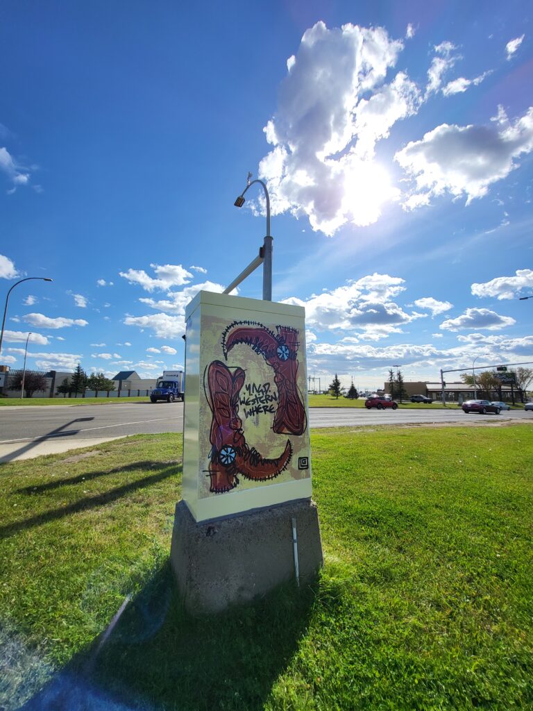 Western Where Electrical Box with artwork by Lonigan Gilbert